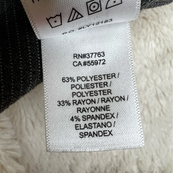 Laundry by Shelli Segal Gray Pin Stripe Bootcut Wide Leg Dress Pants Slacks-Sz 8 - Picture 6 of 10